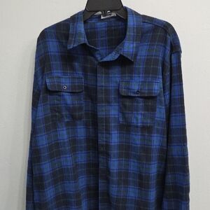 Men's Blue Flannel Shirt. Never Worn.